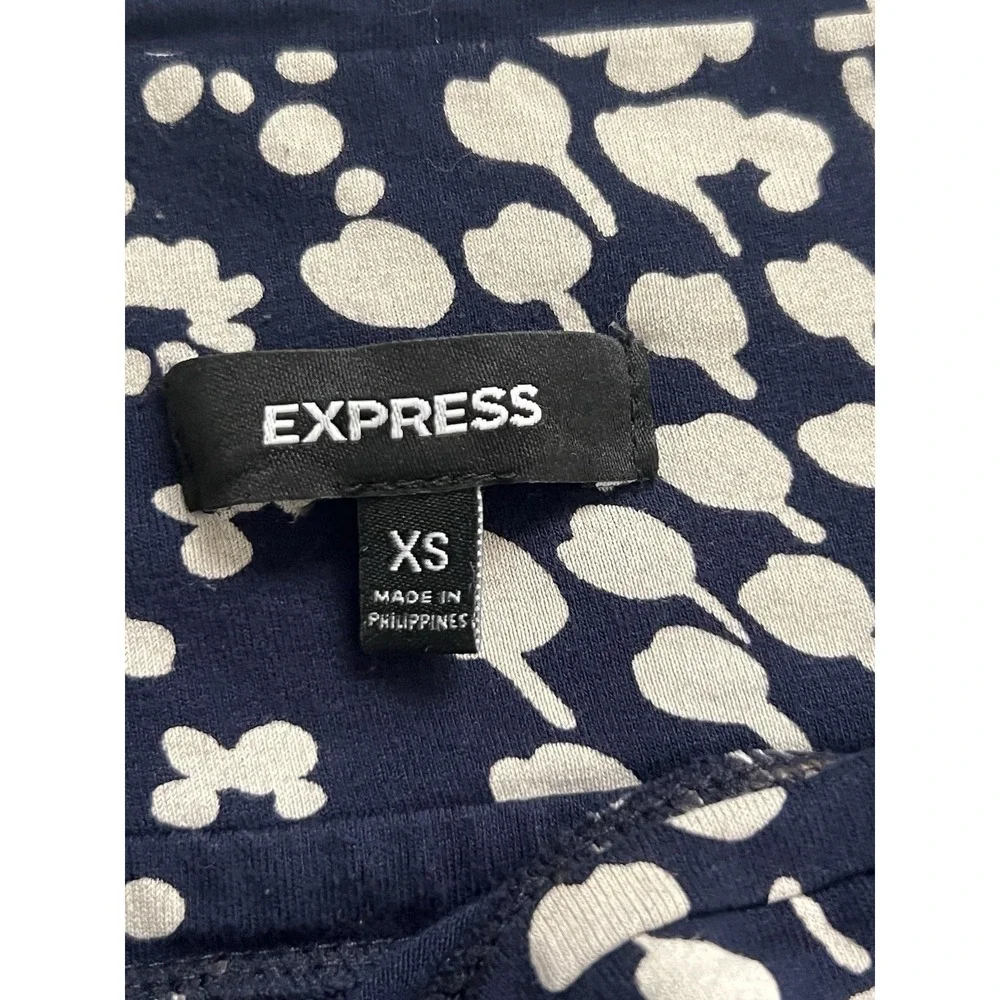 Express Women's Navy Floral Halter Neck Sleeveless Maxi Dress‎ Size XS